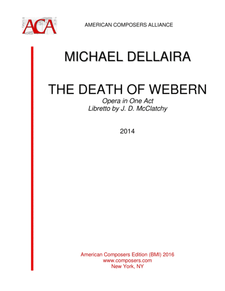 Free Sheet Music Dellaira The Death Of Webern