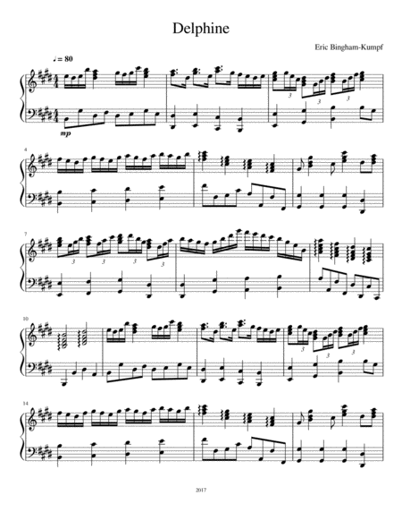 Delphine Sheet Music