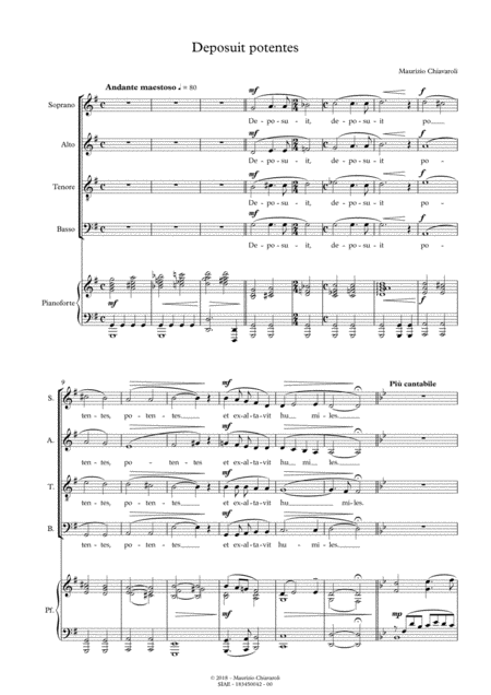 Deposuit Potentes Sheet Music