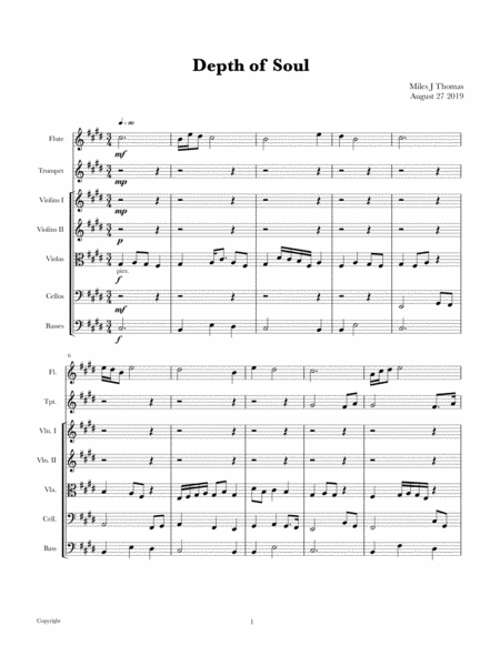 Depth Of Soul Sheet Music