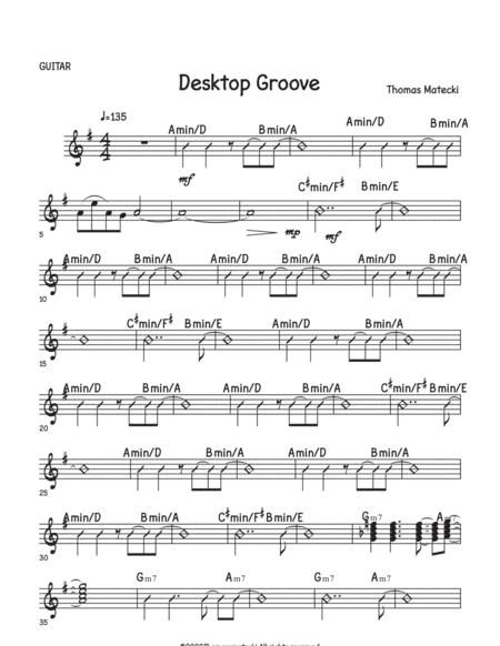 Free Sheet Music Desktop Grove For Big Band Guitar