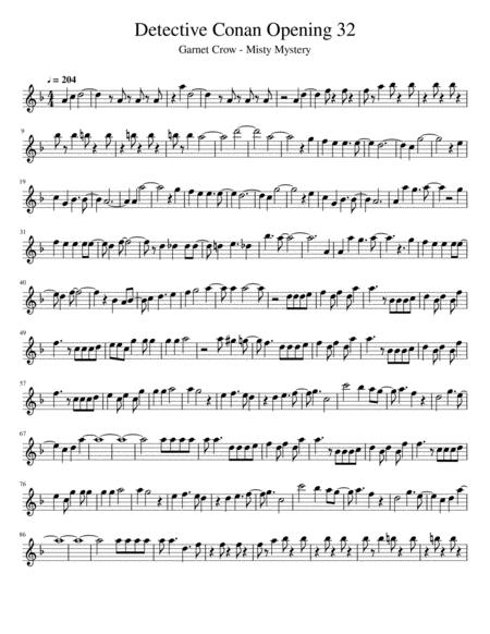 Free Sheet Music Detective Conan Opening 32