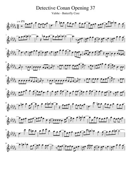 Free Sheet Music Detective Conan Opening 37