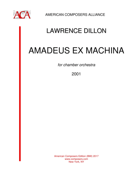 Free Sheet Music Dillon Amadeus Ex Machina