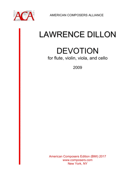 Free Sheet Music Dillon Devotion