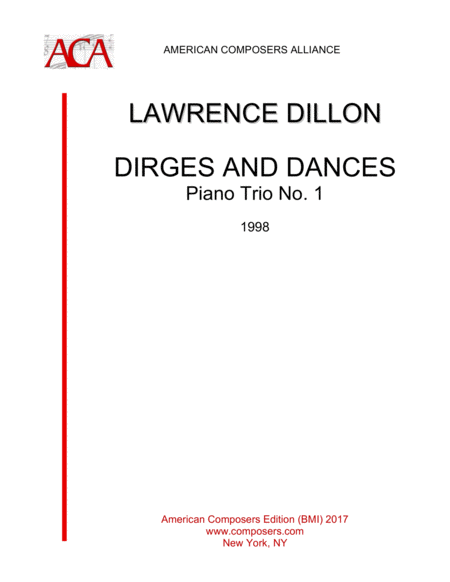 Dillon Dirges And Dances Sheet Music