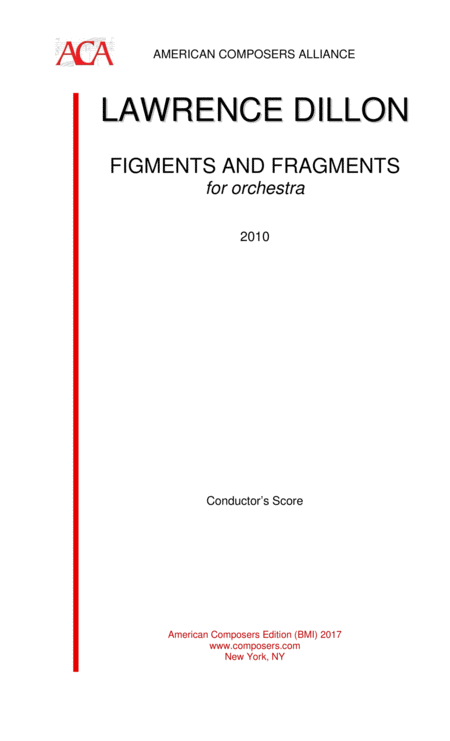 Dillon Figments And Fragments Sheet Music