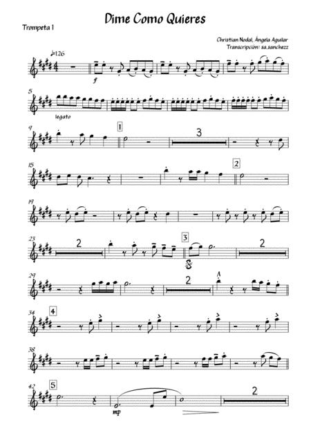 Dime Cmo Quieres Sheet Music