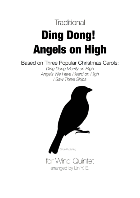 Ding Dong Angels On High For Wind Quintet Based On 3 Christmas Carols Sheet Music