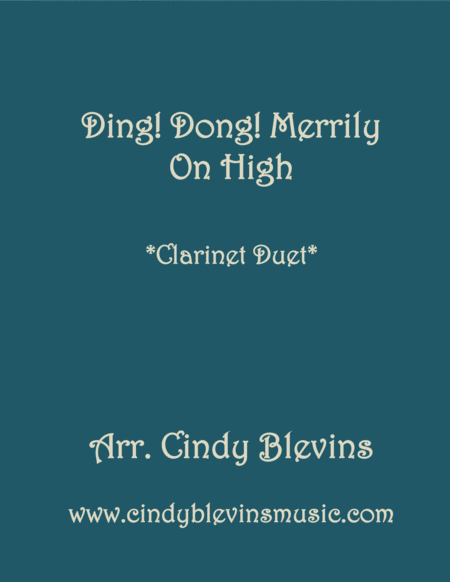 Ding Dong Merrily On High For Clarinet Duet Sheet Music