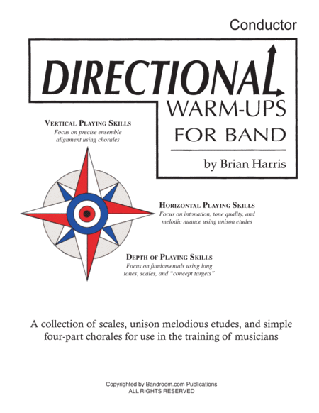 Directional Warm Ups For Band Concert Band Method Book Full Conductor Score Sheet Music