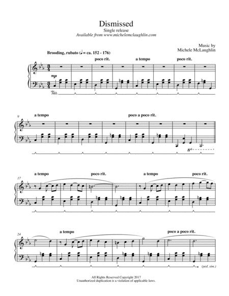 Dismissed Sheet Music