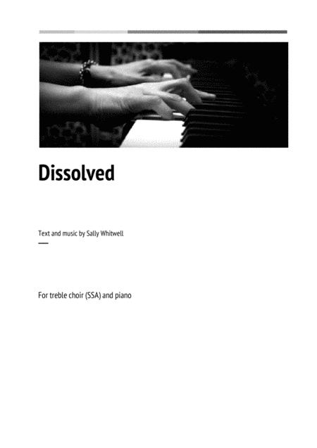 Free Sheet Music Dissolved