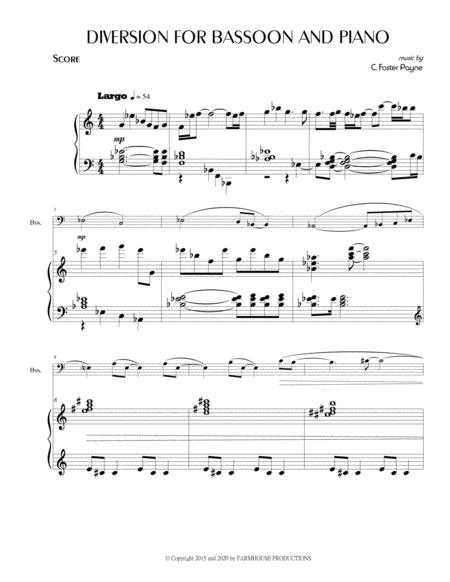 Diversion For Bassoon And Piano Sheet Music