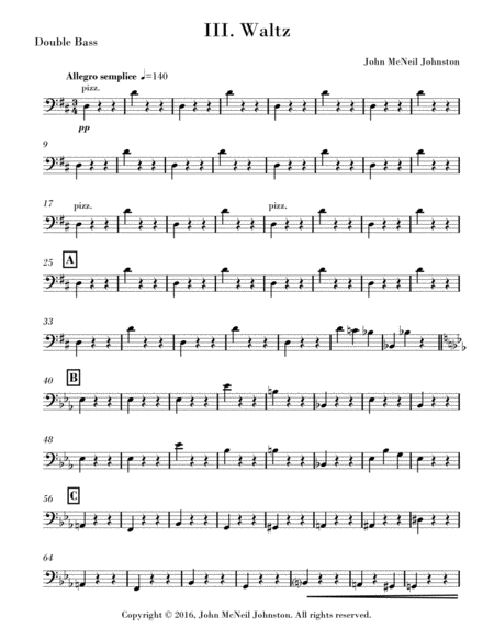 Free Sheet Music Divertimento For Strings Iii Waltz Parts