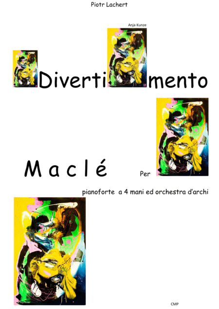 Divertimento Macl Version For Piano 4 Hands And String Orchestra Pages 140 50 46 10 8 9 9 8 Sheet Music