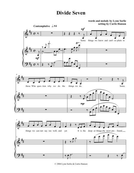 Divide Seven Sheet Music