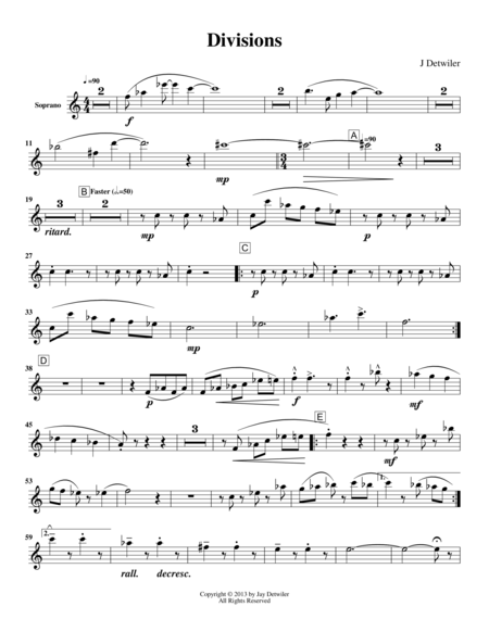 Divisions Sheet Music