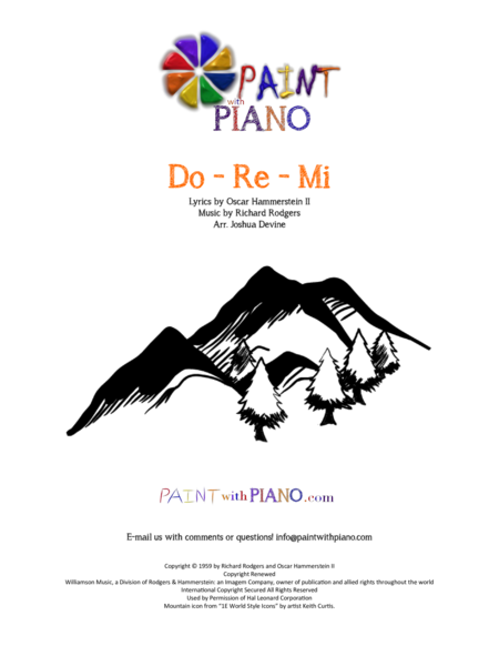 Do Re Mi From The Sound Of Music Easy Piano Sheet Music