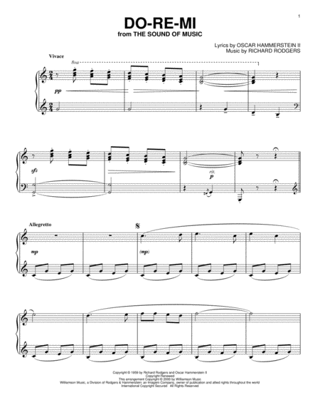 Do Re Mi From The Sound Of Music Sheet Music