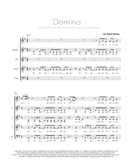 Free Sheet Music Domino