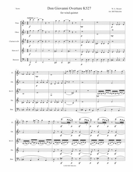 Free Sheet Music Don Giovanni Overture K527