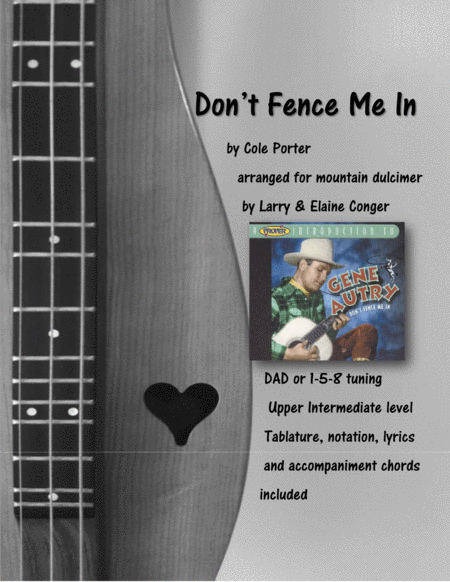 Dont Fence Me In Duet Sheet Music