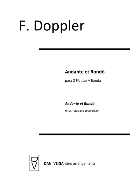 Free Sheet Music Doppler Andante Et Rond 2 Flutes And Concert Band