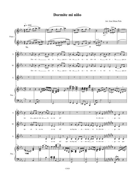 Dormite Mi Nio Sheet Music