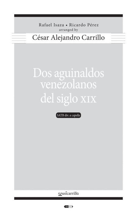 Free Sheet Music Dos Aguinaldos Venezolanos Del Siglo Xix