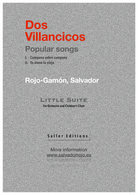 Free Sheet Music Dos Villancicos
