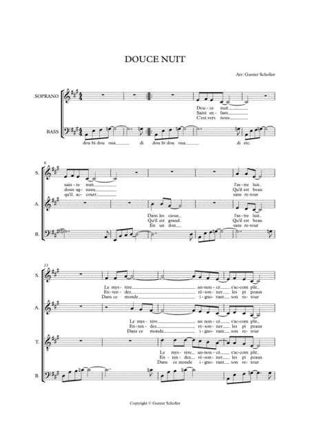 Douce Nuit Sheet Music