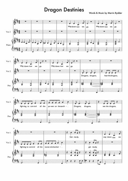 Dragon Destinies Sheet Music