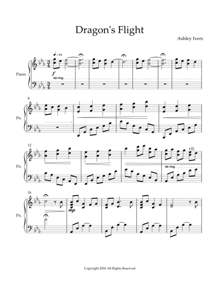 Dragons Flight Sheet Music