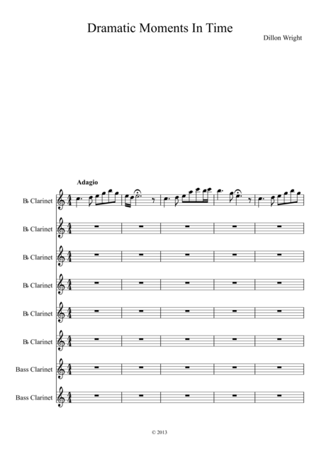 Free Sheet Music Dramatic Moments In Time