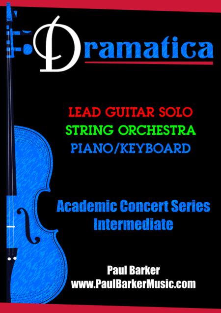 Dramatica For Lead Guitar String Orchestra Score Parts Sheet Music