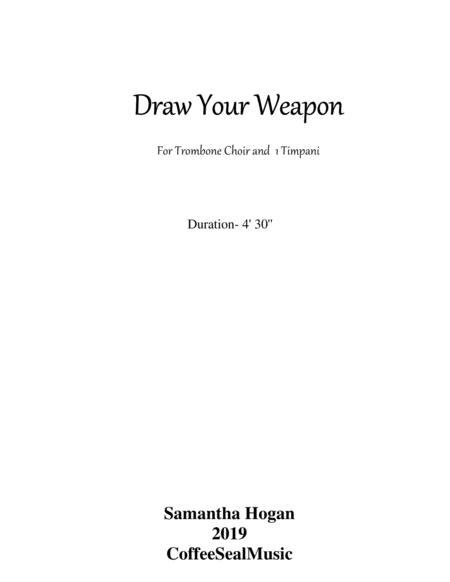 Free Sheet Music Draw Your Weapon