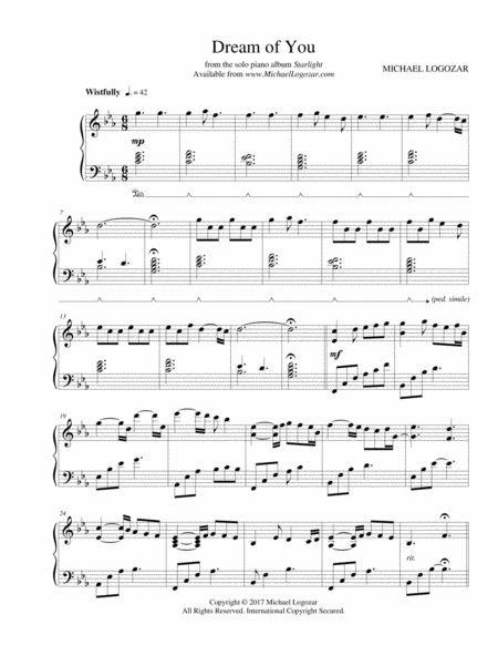 Dream Of You Sheet Music