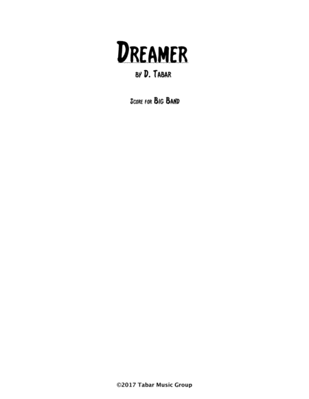 Dreamer Score Sheet Music