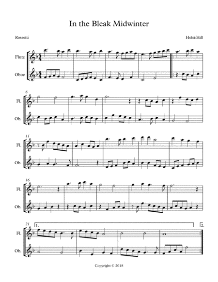 Dreams In Silhouette Flute Piano Sheet Music