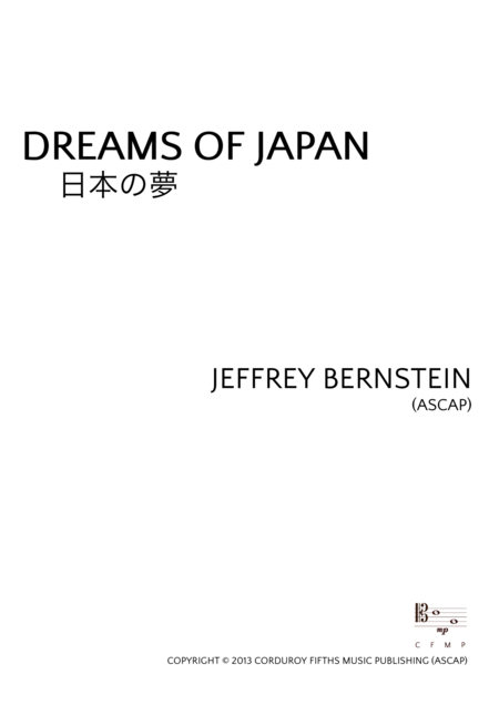 Dreams Of Japan Sheet Music