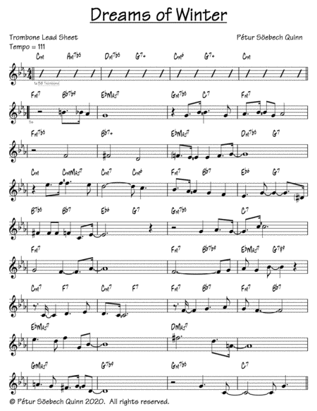 Dreams Of Winter Sheet Music