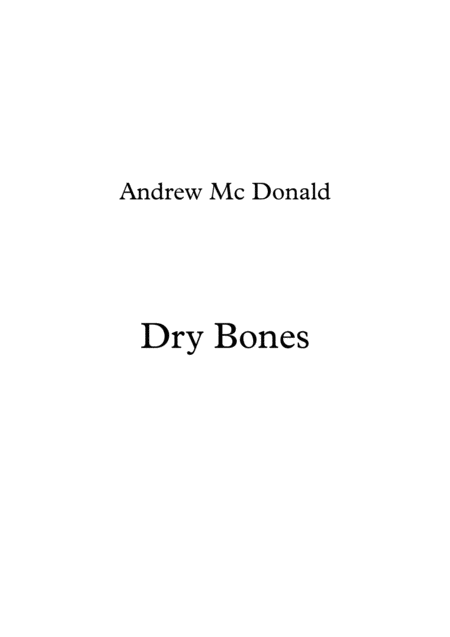 Dry Bones Sheet Music