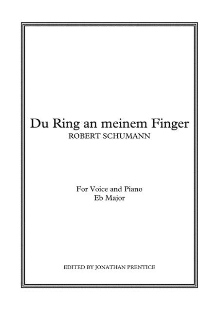 Du Ring An Meinem Finger Eb Major Sheet Music