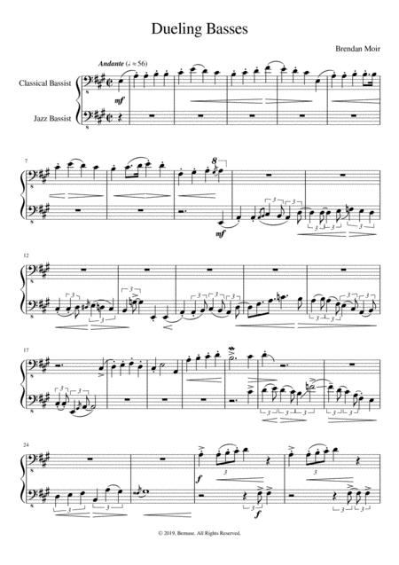 Dueling Basses Sheet Music