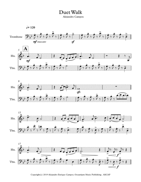 Duet Walk Sheet Music