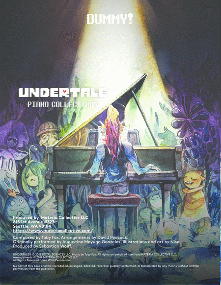 Dummy Undertale Piano Collections Sheet Music