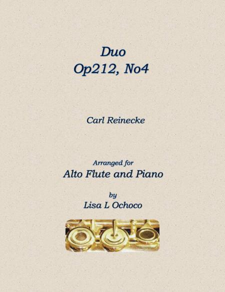 Duo Op212 No4 For Alto Flute And Piano Sheet Music