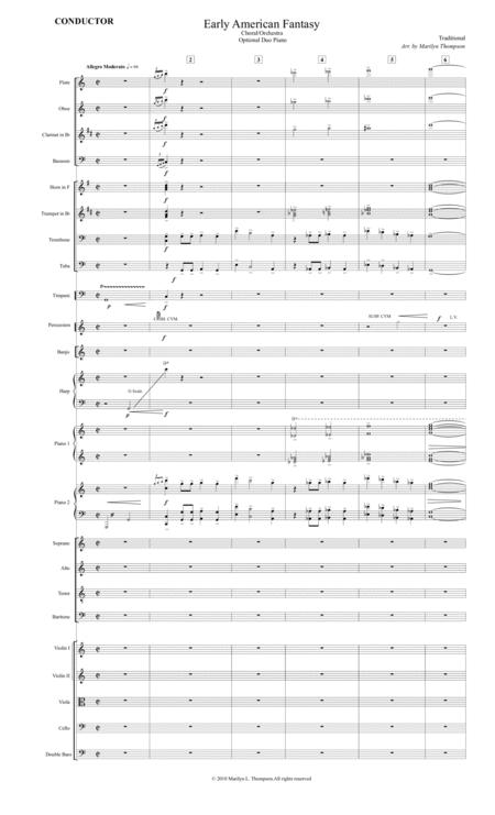 Early Amercian Fantasy Full Score Sheet Music