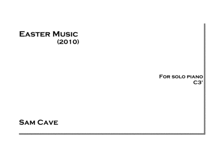 Free Sheet Music Easter Music